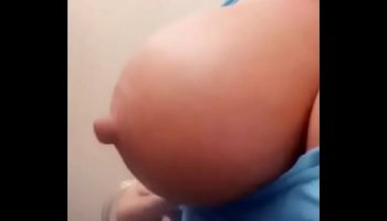 Blonde Babe Exposes Huge Tits In Tight Yellow Shirt